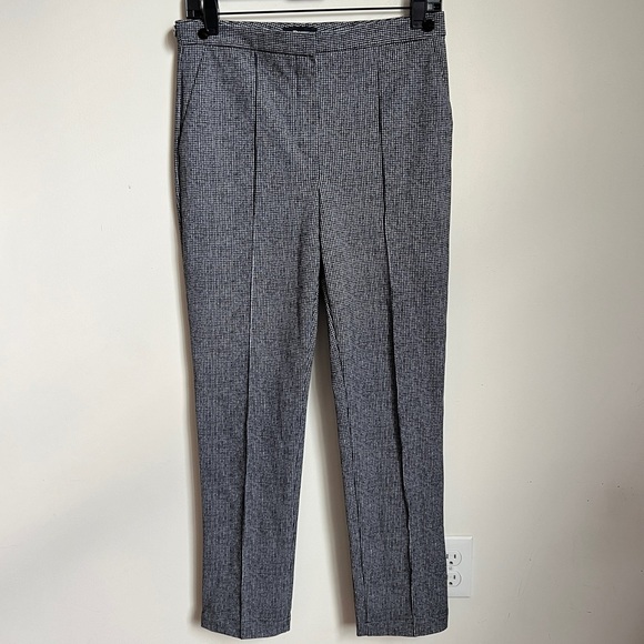 Theory Waist-Tab Pant in Houndstooth Ponte Pants Size 4 - Picture 2 of 8